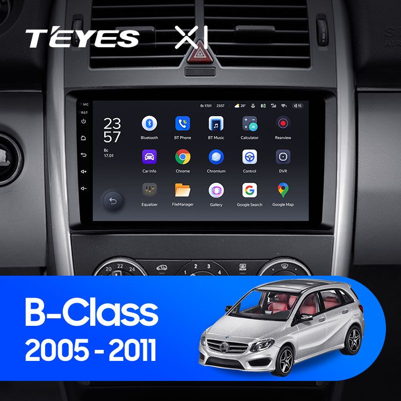 Штатная магнитола Teyes X1 для Mercedes-Benz B-Class T245 2005-2011 на Android 10
