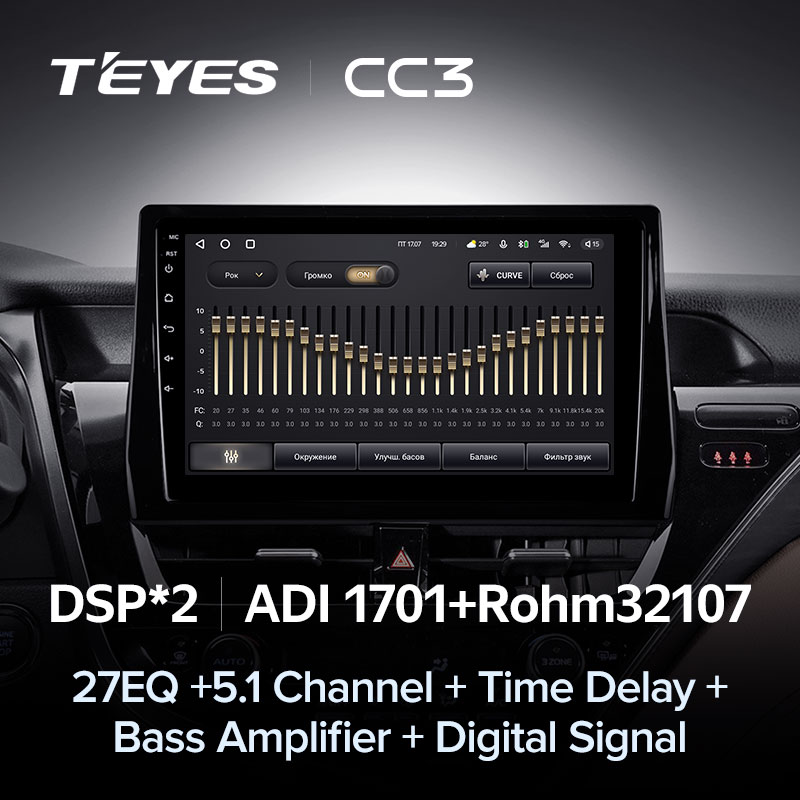 Штатная магнитола Teyes CC3 для Toyota Camry 8 XV70 2020-2021 на Android 10