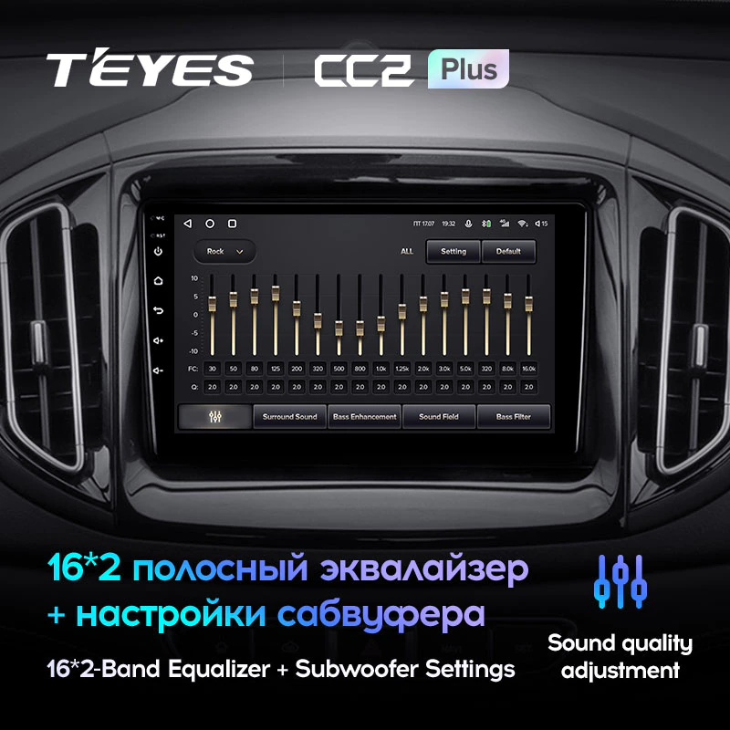 Штатная магнитола Teyes CC2PLUS для Chery Tiggo 7 1 2016-2020 на Android 10