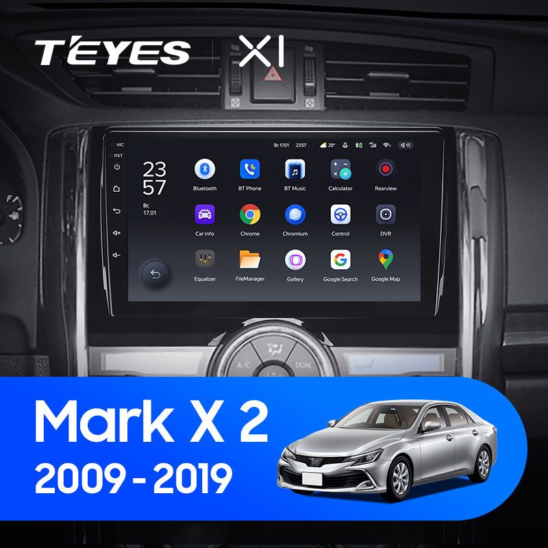 Штатная магнитола Teyes X1 для Toyota Mark X 2 X130 2009-2020 на Android 10