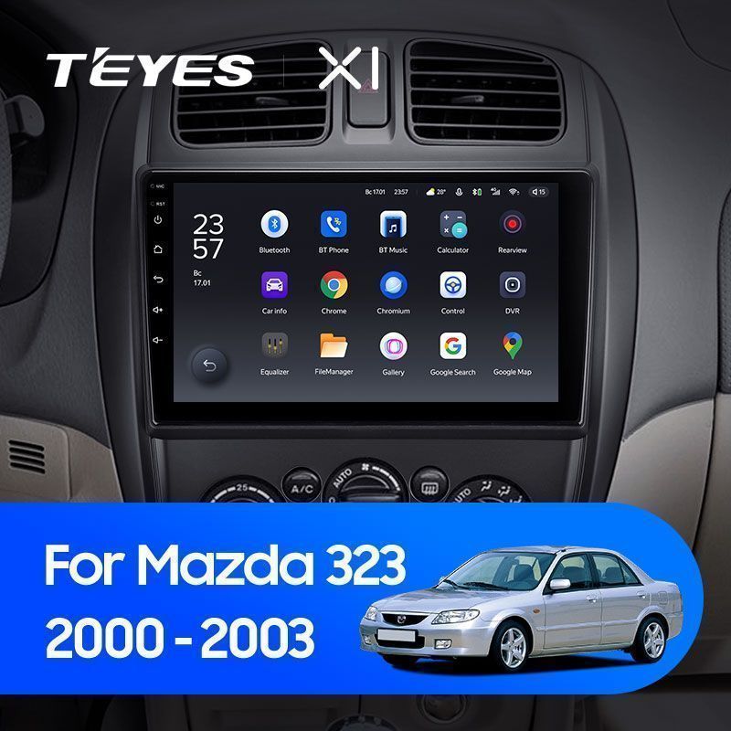 Штатная магнитола Teyes X1 для Mazda 323 BJ 2000-2003 на Android 10