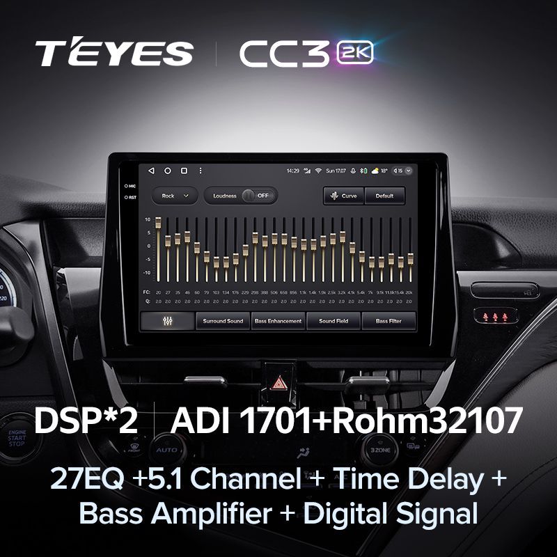 Штатная магнитола Teyes CC3 2K для Toyota Camry 8 XV70 2020-2021 на Android 10