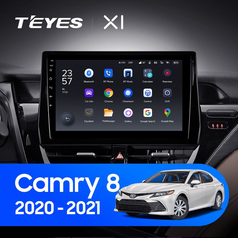 Штатная магнитола Teyes X1 для Toyota Camry 8 XV70 2020-2021 на Android 10