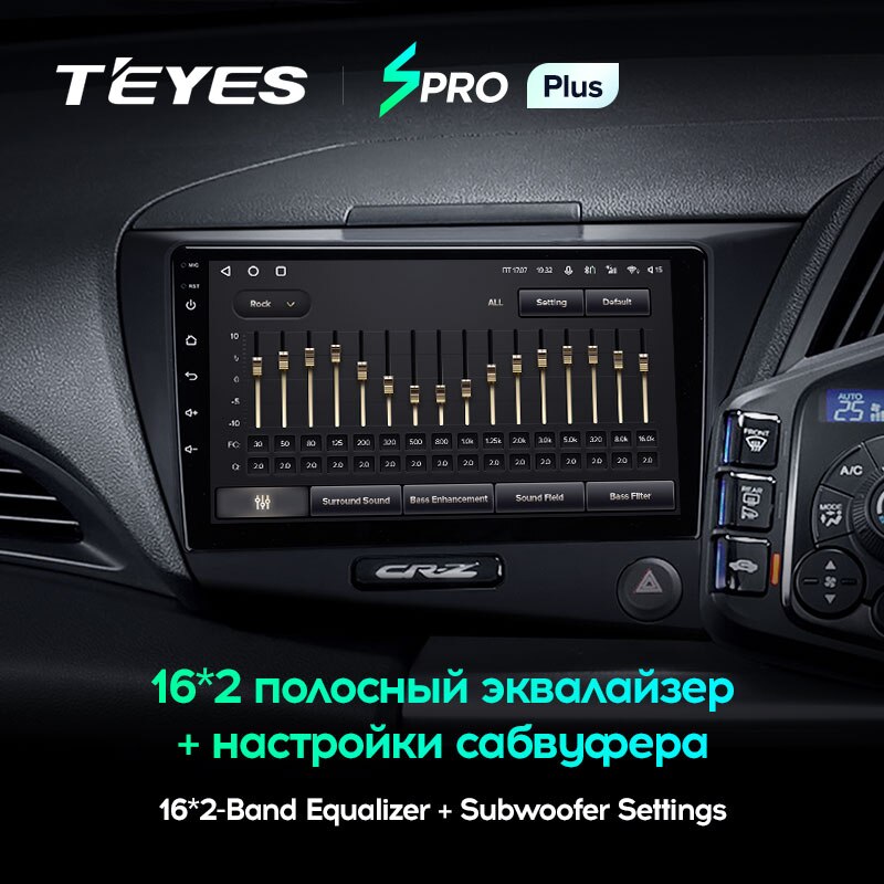 Штатная магнитола Teyes SPRO+ для Honda CR-Z 1 2010-2016 на Android 10