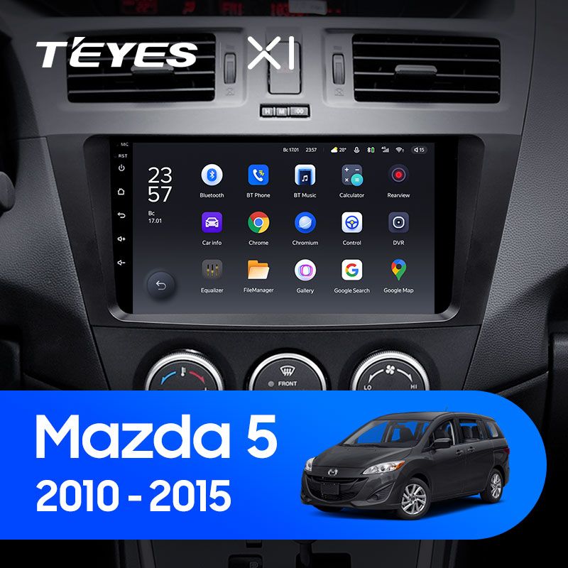 Штатная магнитола Teyes X1 для Mazda 5 II CW 2010-2015 на Android 10