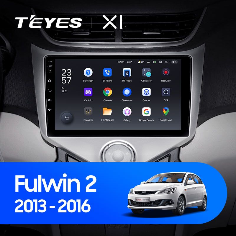 Штатная магнитола Teyes X1 для Chery Fulwin 2 Very A13 2013-2016 на Android 10