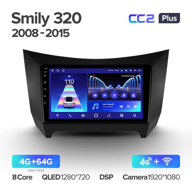 Штатная магнитола Teyes CC2PLUS для Lifan Smily 320 2008-2015 на Android 10