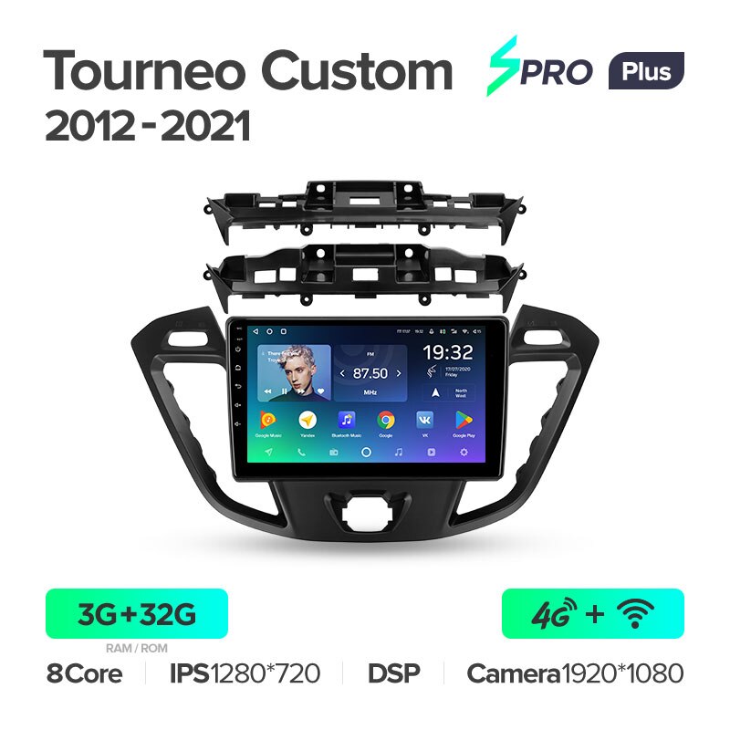 Штатная магнитола Teyes SPRO+ для Ford Tourneo Custom 1 2012-2021 на Android 10