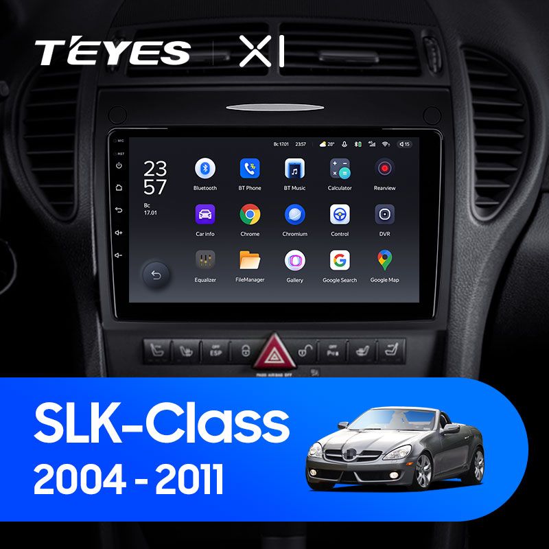 Штатная магнитола Teyes X1 для Mercedes-Benz SLK-Class R171 2004-2011 на Android 10