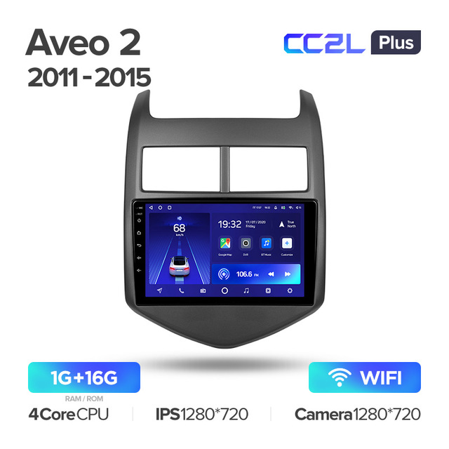 Штатная магнитола Teyes CC2L PLUS для Chevrolet Aveo 2 2011-2015 на Android 8.1