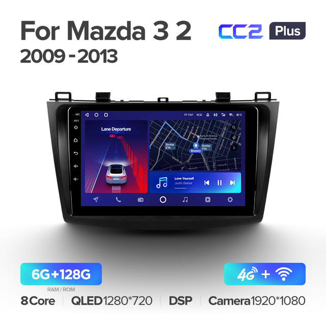 Штатная магнитола Teyes CC2PLUS для Mazda 3 II 2009-2013 на Android 10