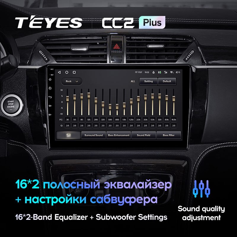 Штатная магнитола Teyes CC2PLUS для Zotye T600 2014-2019 на Android 10