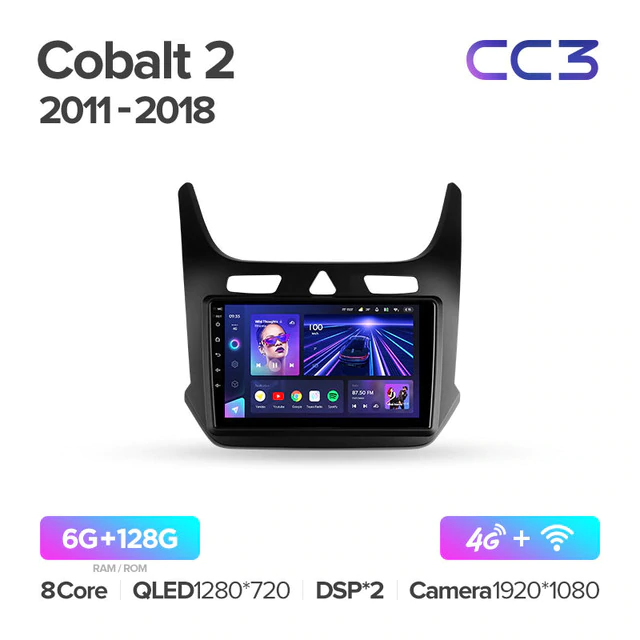 Штатная магнитола Teyes CC3 для Chevrolet Cobalt 2 2011-2018 на Android 10