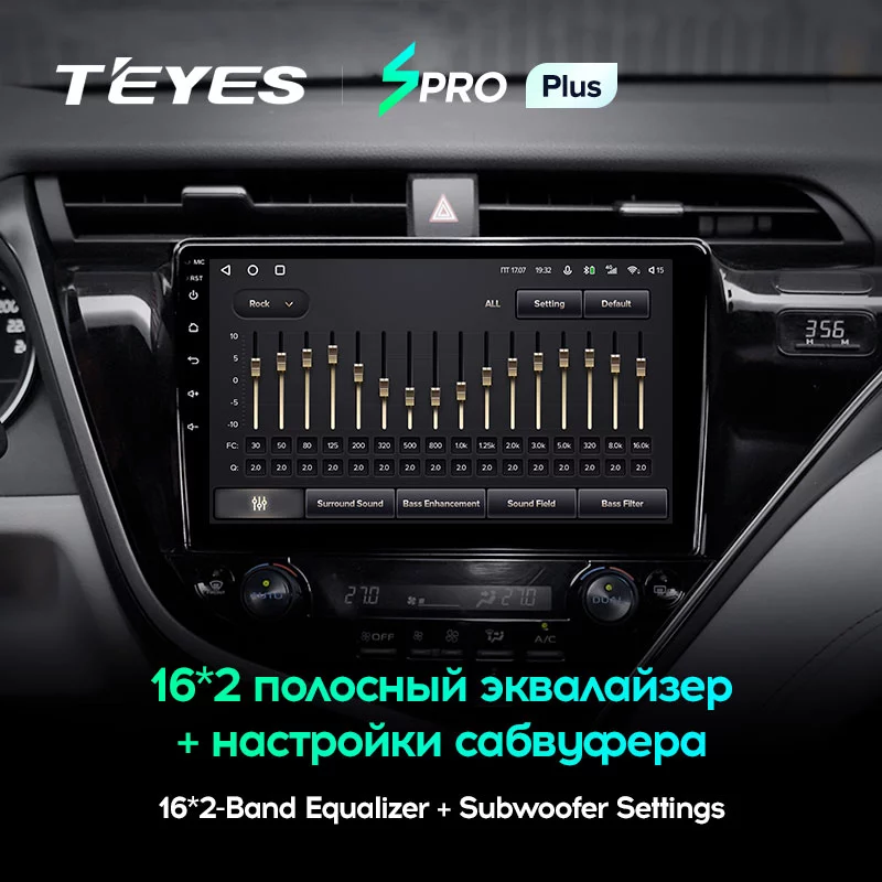 Штатная магнитола Teyes SPRO+ для Toyota Camry 8 XV 70 2017-2019 на Android 10
