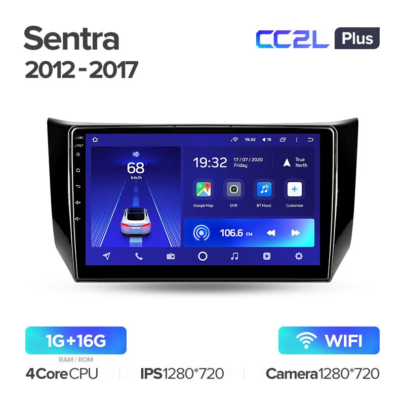 Штатная магнитола Teyes CC2L PLUS для Nissan Sentra B17 2012-2017 на Android 8.1