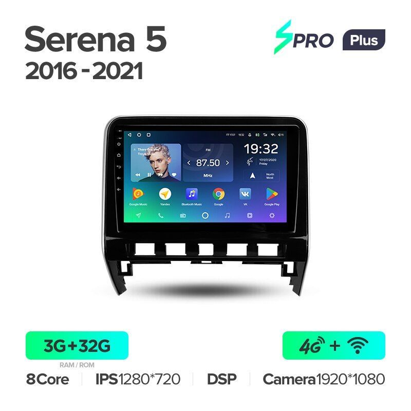 Штатная магнитола Teyes SPRO+ для Nissan Serena 5 V C27 2016-2021 на Android 10