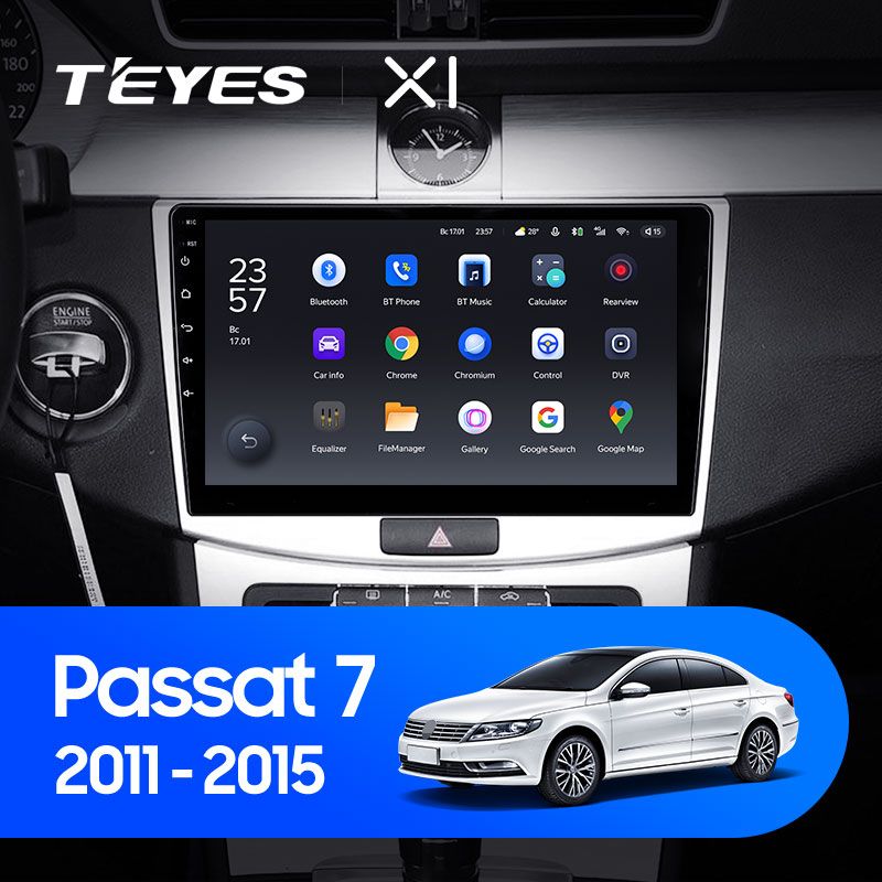 Штатная магнитола Teyes X1 для Volkswagen Passat 7 B7 2010-2015 на Android 10