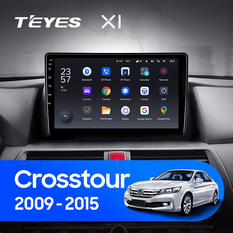 Штатная магнитола Teyes X1 для Honda Crosstour 1 TF 2009-2015 на Android 10