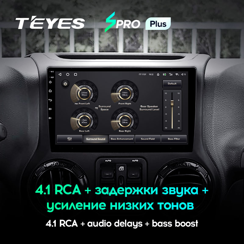 Штатная магнитола Teyes SPRO+ для Jeep Wrangler 3 JK 2010-2018 на Android 10