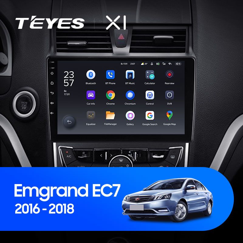 Штатная магнитола Teyes X1 для Geely Emgrand EC7 1 2016 — 2018 на Android 10