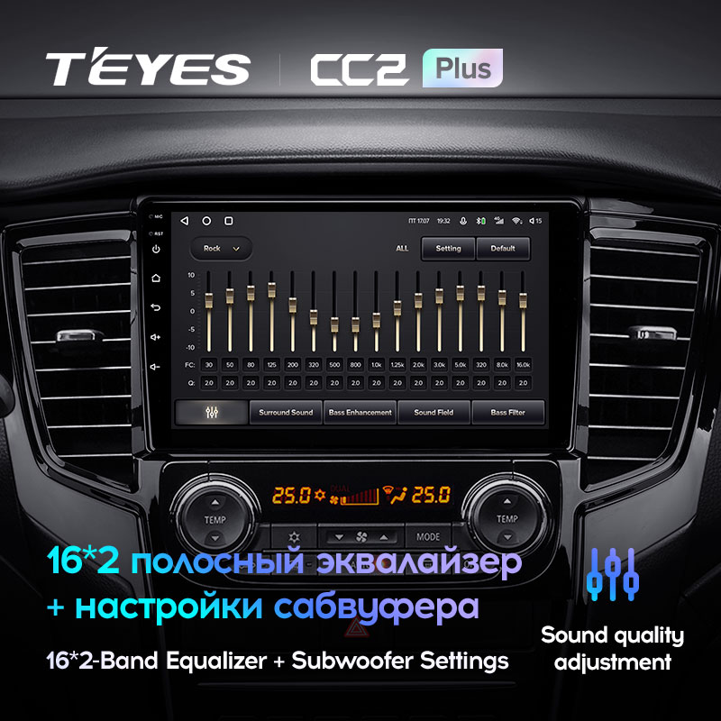 Штатная магнитола Teyes CC2PLUS для Mitsubishi L200 5 2018-2021 на Android 10