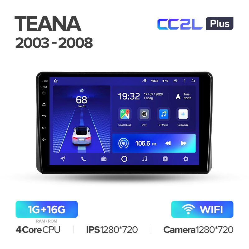 Штатная магнитола Teyes CC2L PLUS для Nissan Teana J31 2003-2008 на Android 8.1