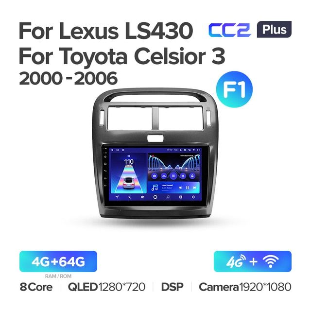 Штатная магнитола Teyes CC2PLUS для Lexus LS430 XF30 LS 430 2000 - 2006 A на Android