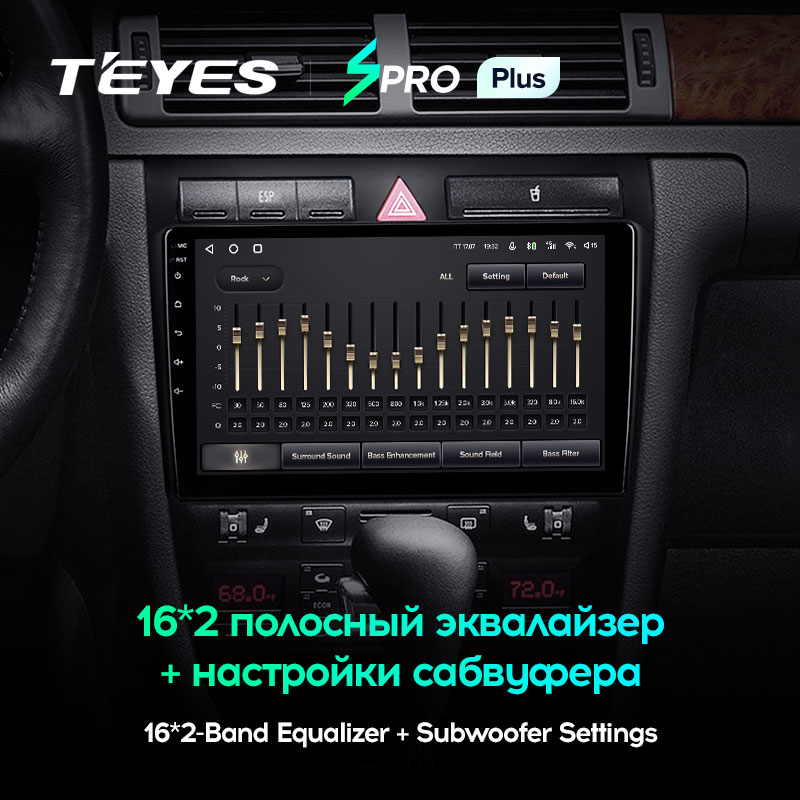Штатная магнитола Teyes SPRO+ для Audi A6 C5 1997-2004 на Android 10