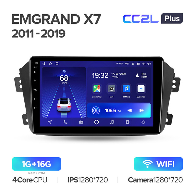 Штатная магнитола Teyes CC2L PLUS для Geely Emgrand X7 1 GX7 EX7 2011 - 2019 на Android 8.1