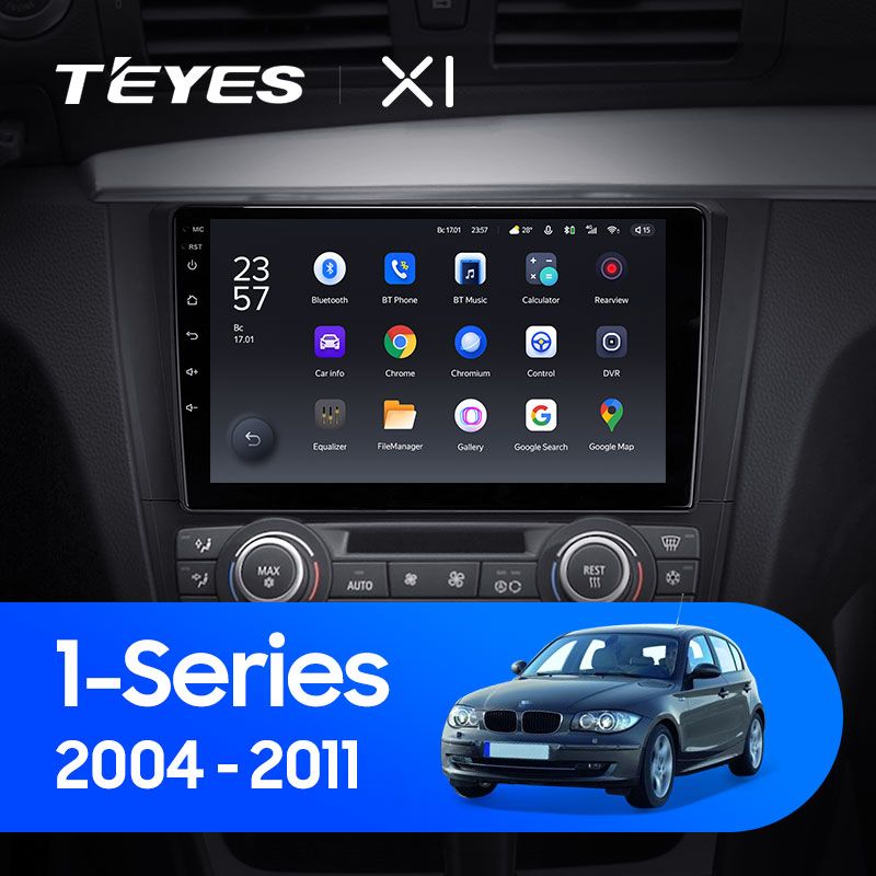 Штатная магнитола Teyes X1 для BMW 1-Series 2004 - 2011 на Android 10