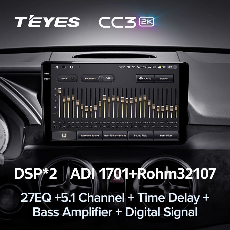 Штатная магнитола Teyes CC3 2K для Mercedes-Benz GLK-Class X204 2012 — 2015 на Android 10