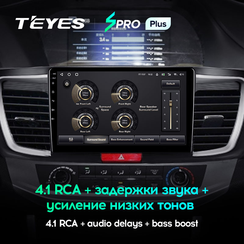 Штатная магнитола Teyes SPRO+ для Honda Accord 9 CR 2012-2018 на Android 10