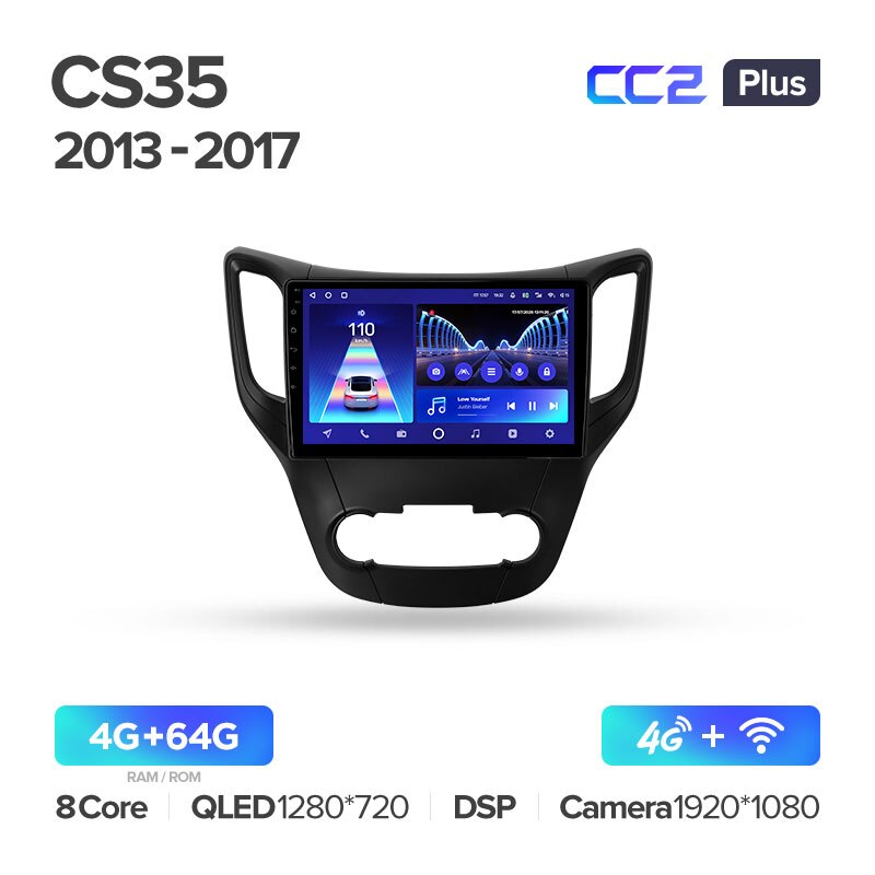 Штатная магнитола Teyes CC2PLUS для Changan CS35 2013-2018 на Android 10