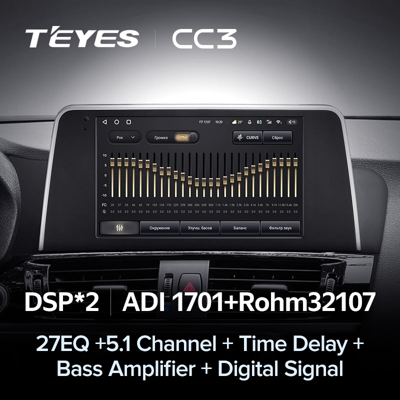 Штатная магнитола Teyes CC3 для BMW X3 F25 2010 - 2017 на Android 10