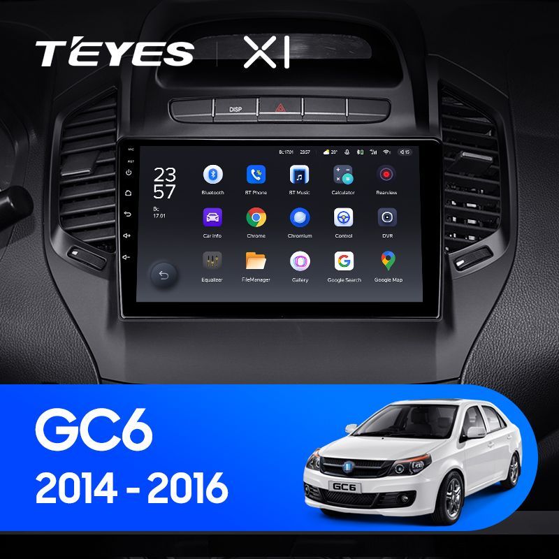 Штатная магнитола Teyes X1 для Geely GC6 1 2014 - 2016 на Android 10