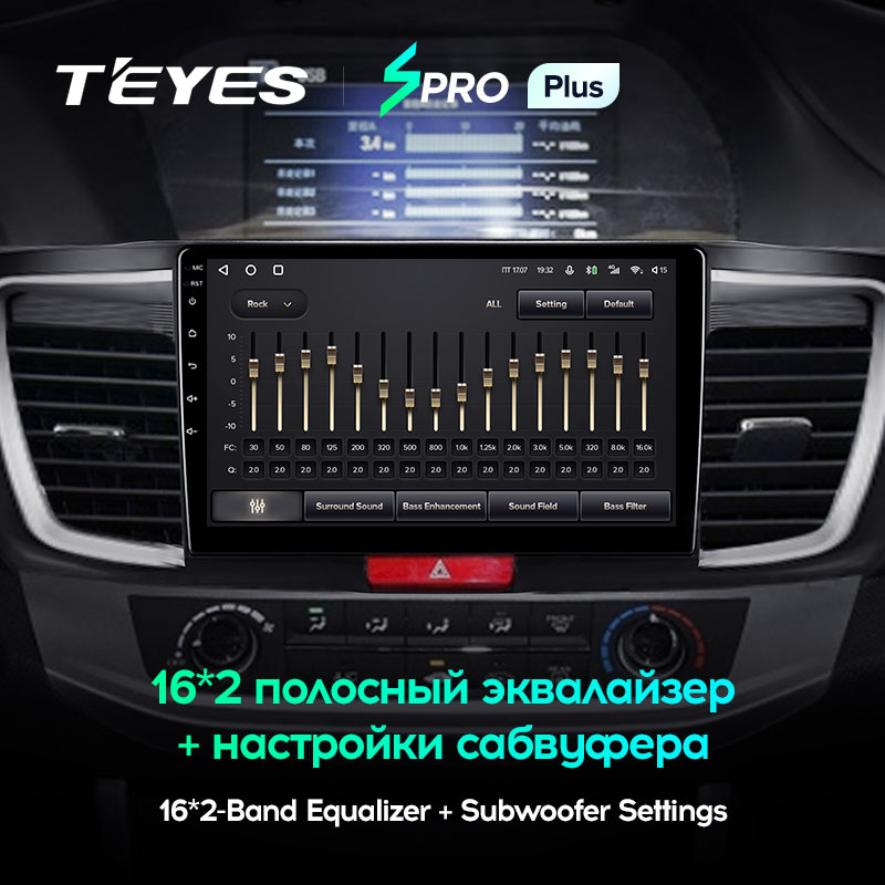 Штатная магнитола Teyes SPRO+ для Honda Accord 9 CR 2012-2018 на Android 10