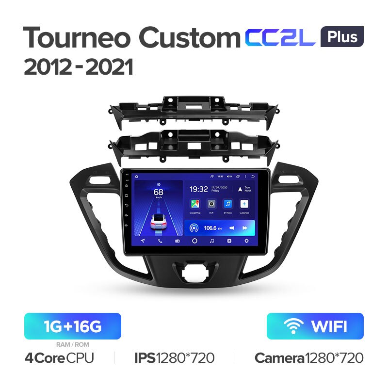 Штатная магнитола Teyes CC2L PLUS для Ford Tourneo Custom 1 2012-2021 на Android 8.1