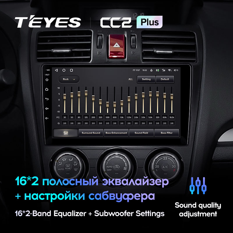 Штатная магнитола Teyes CC2PLUS для Subaru Forester 4 Impreza 2012-2015 на Android 10