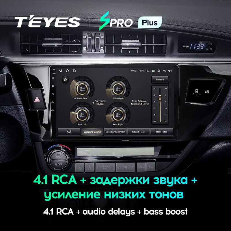 Штатная магнитола Teyes SPRO+ для Toyota Corolla XI 2012-2016 на Android 10