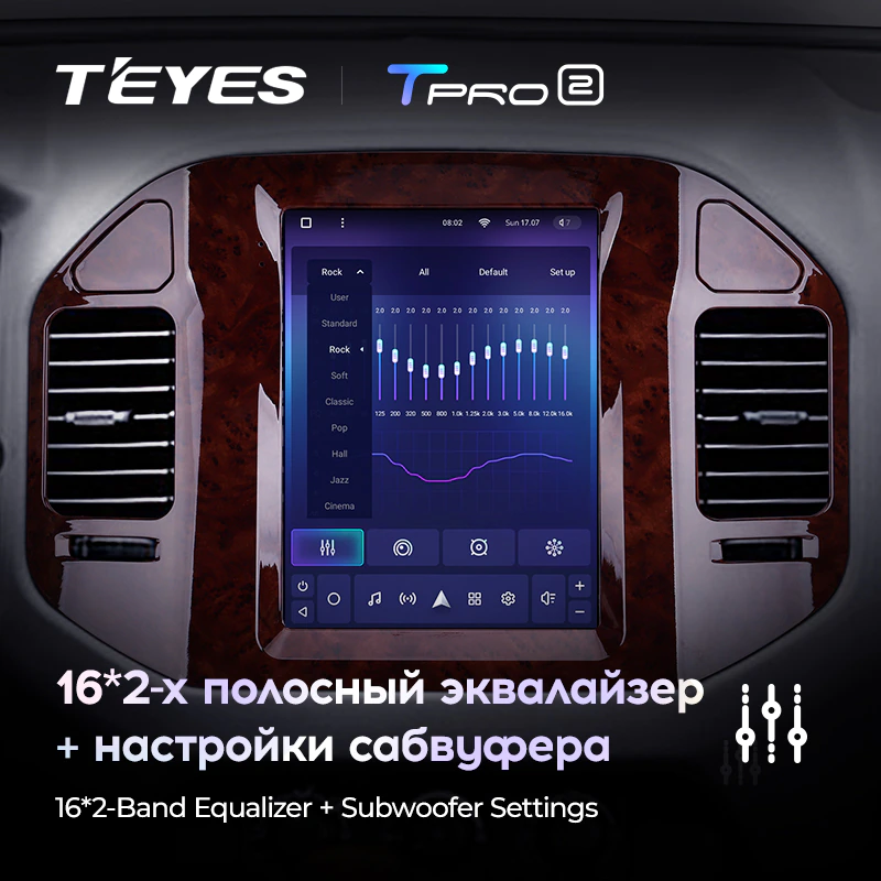 Штатная магнитола Teyes TPRO2 для Mitsubishi Pajero 3 V70 V60 1999-2006 на Android 10