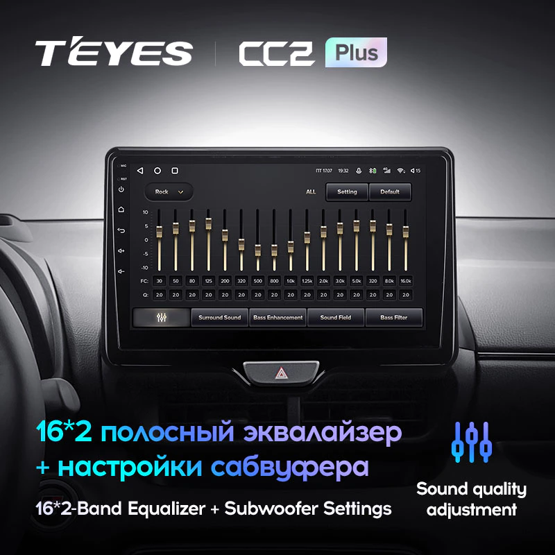 Штатная магнитола Teyes CC2PLUS для Toyota Yaris/Vios 2020-2022 на Android 10