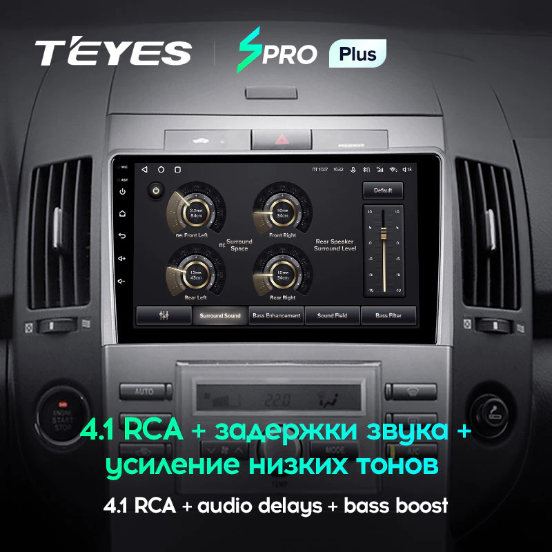 Штатная магнитола Teyes SPRO+ для Toyota Corolla Verso AR10 2004-2009 на Android 10