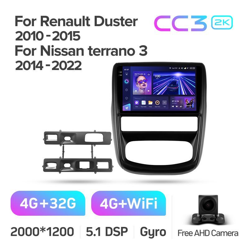 Штатная магнитола Teyes CC3 2K для Renault Duster 1 2010-2015 на Android 10