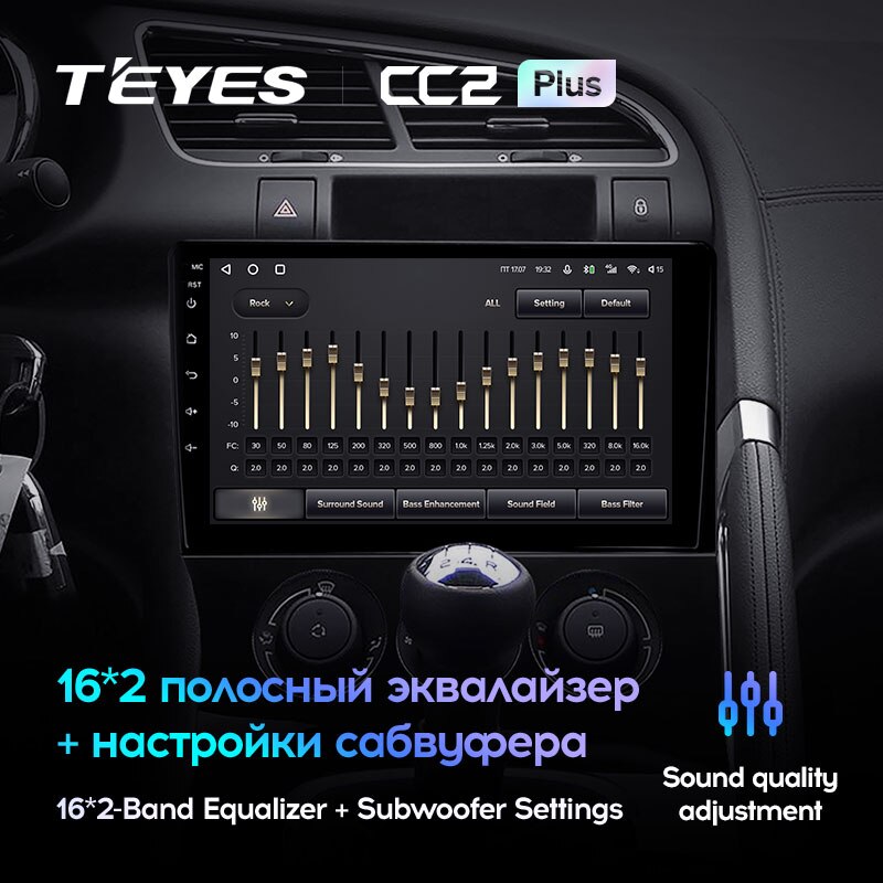 Штатная магнитола Teyes CC2PLUS для Peugeot 3008 1 2009-2016 на Android 10