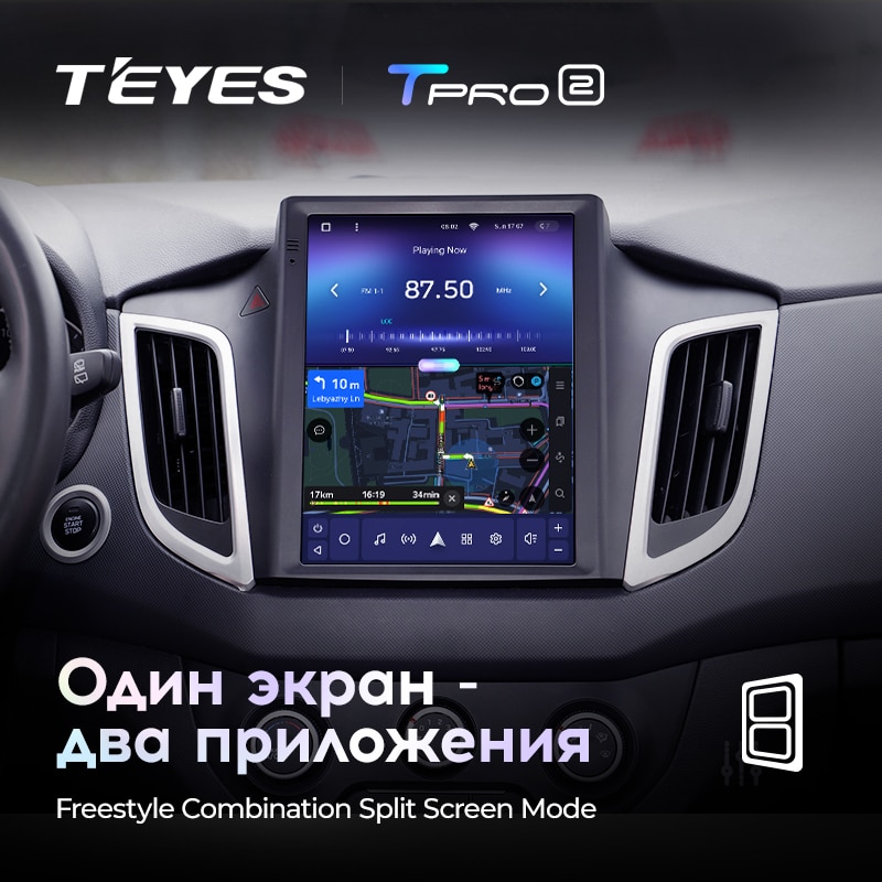 Штатная магнитола Teyes TPRO2 для Hyundai Creta IX25 2015-2019 на Android 10