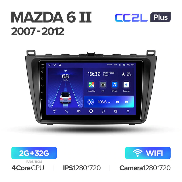 Штатная магнитола Teyes CC2L PLUS для Mazda 6 GH 2006-2012 на Android 8.1