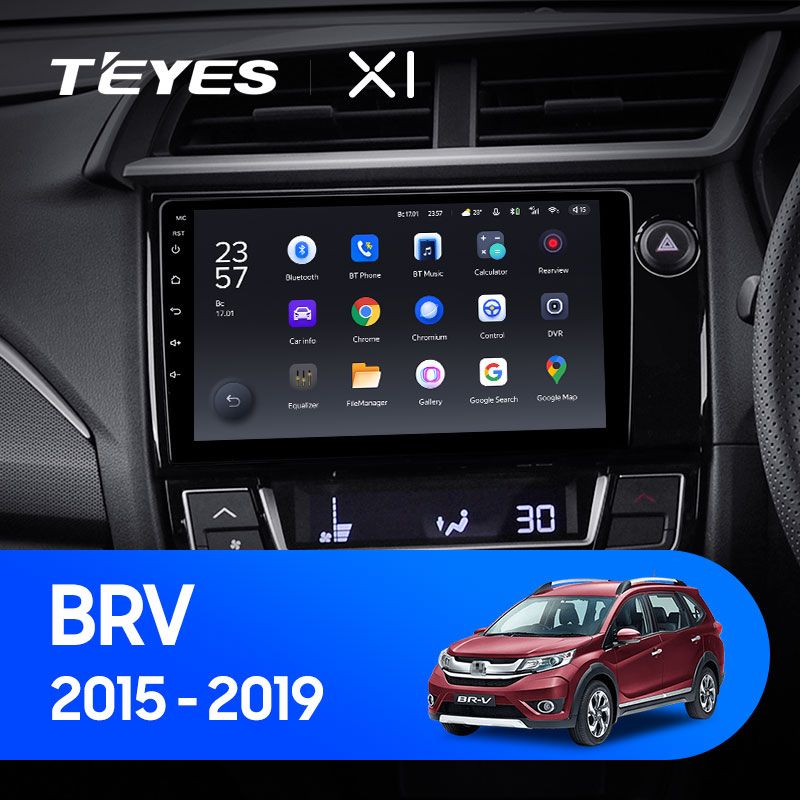 Штатная магнитола Teyes X1 для Honda BRV 2015-2019 RHD на Android 10