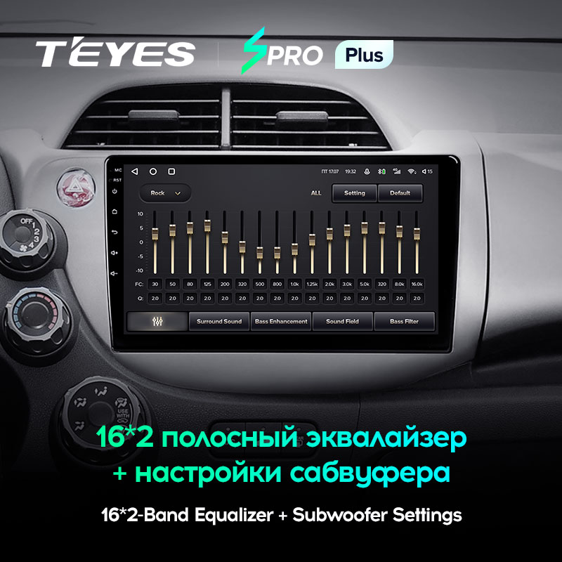 Штатная магнитола Teyes SPRO+ для Honda Jazz 2 GG Fit 2 GE 2007-2014 на Android 10