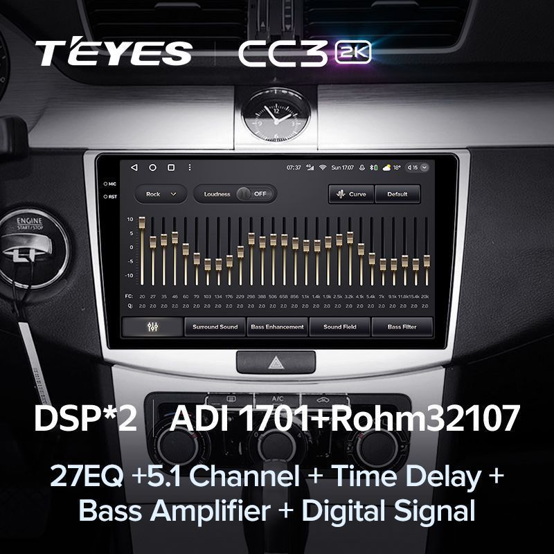 Штатная магнитола Teyes CC3 2K для Volkswagen Passat 7 B7 2010-2015 на Android 10