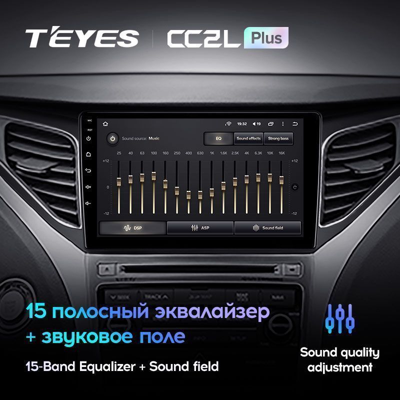 Штатная магнитола Teyes CC2L PLUS для Hyundai Azera 2014-2015 на Android 8.1